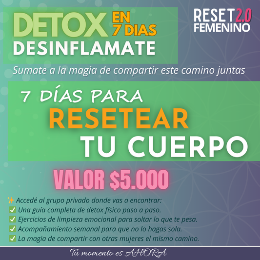 🌿 DET0X EN 7 DÍAS – DESINFLÁMATE 🌿