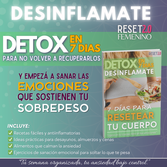 DESINFLAMATE - DETOX en 7 dias